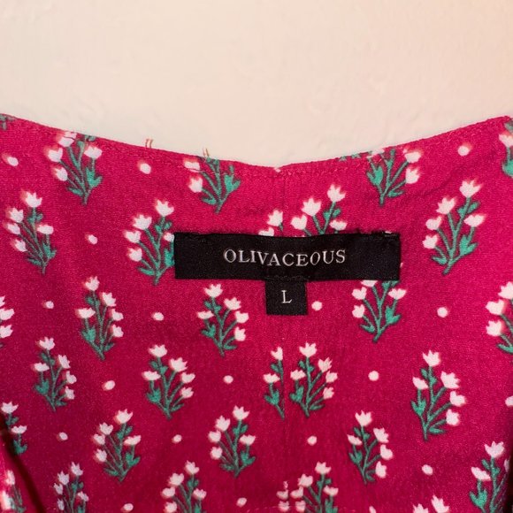 Red Olivaceous Strappy Dress Large - Picture 5 of 6